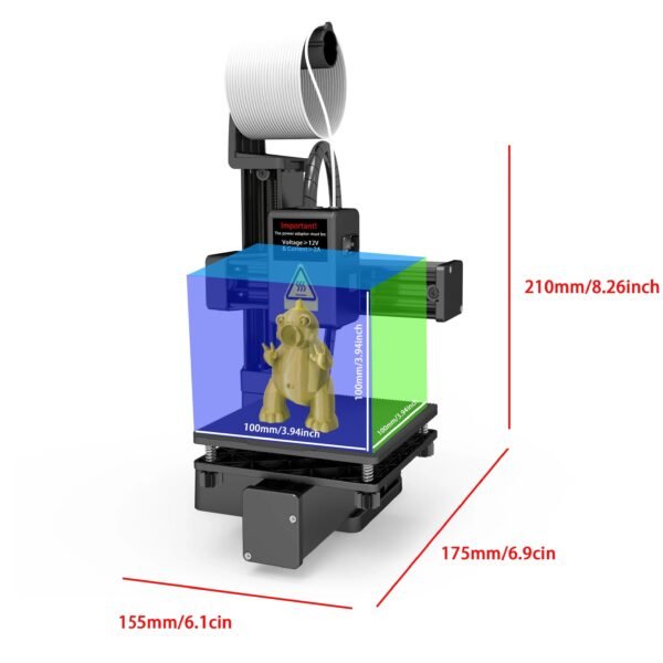 3D Printer Entry Level Compatible with PLA TPU 1.75mm Filament - Image 2