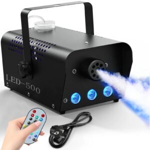 500W Smoke Machine RGB 3 LED Mixed Color Fog Machine with Remote Control